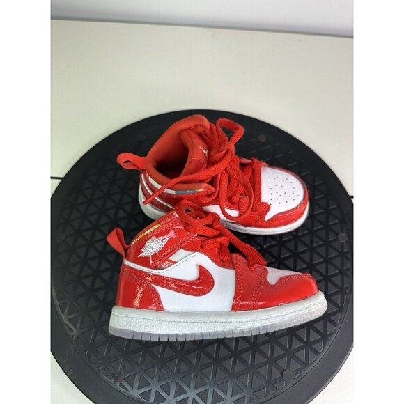 Nike Air Jordan Retro 1 Mid SE 'Barcelona Sweater' Size 6C GS Kids DC7250 600 - Picture 1 of 8